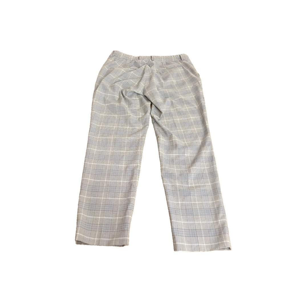 Zara Plaid Pants Womens Size 34 Multicolor Flat Front Zip Polyester - Picture 2 of 9